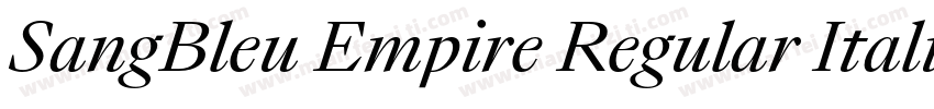 SangBleu Empire Regular Italic字体转换